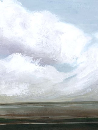 Framed Emerald Plains I Print