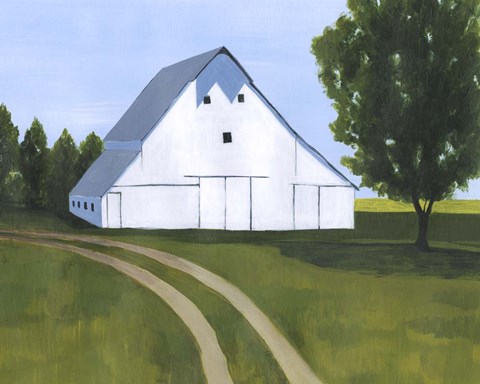 Framed Sunbathed Stead I Print