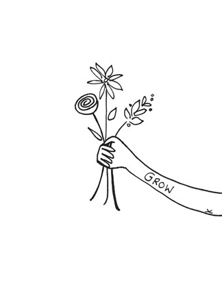 Framed Bloom &amp; Grow II Print