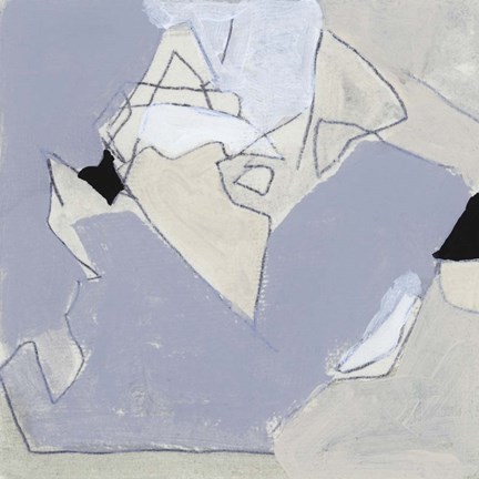 Framed Grey Landscape IV Print