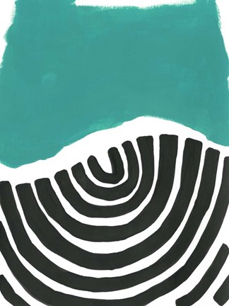 Framed Color Block Maze VII Print