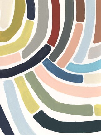 Framed Mosaic Curve II Print