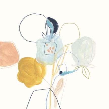 Framed Contour Garden IV Print