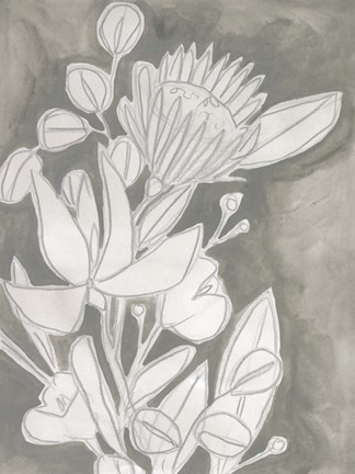 Framed Spectral Blooms II Print