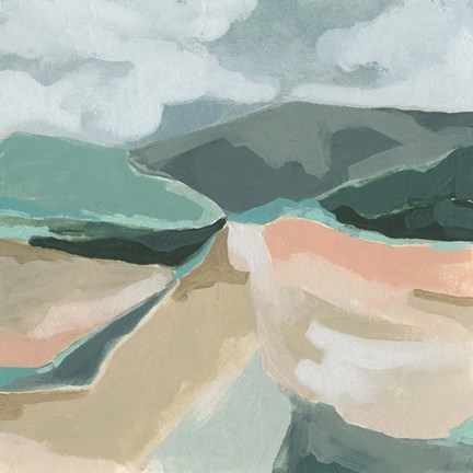 Framed Marble Valley I Print