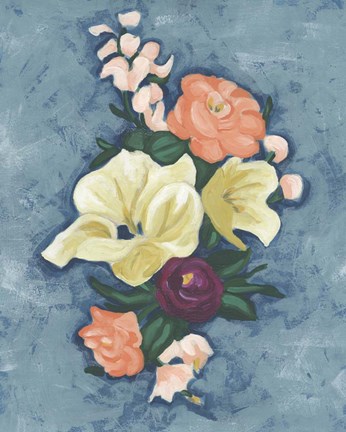 Framed Floral Portrait II Print