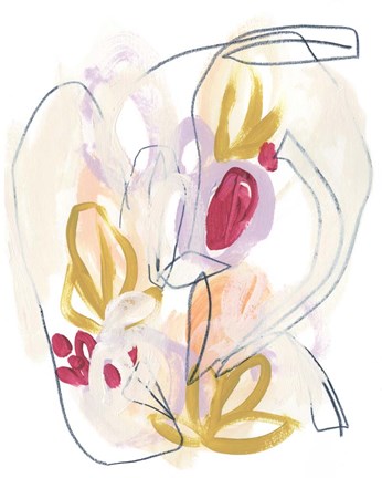 Framed Balance Bloom I Print