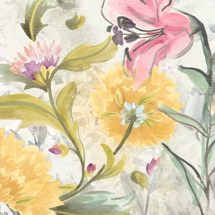 Framed Garden al Fresco I Print