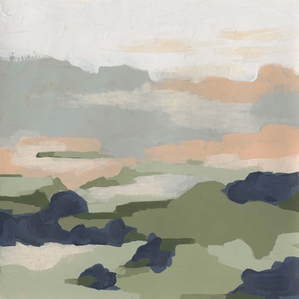 Framed Abstract Valley II Print