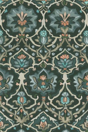 Framed Verdant Tapestry IV Print