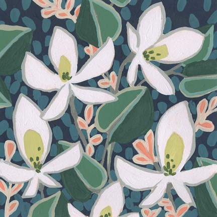 Framed Night Garden I Print