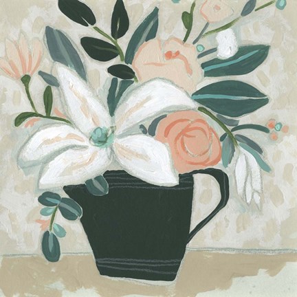 Framed Terre Verte Garden I Print