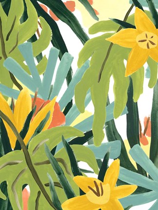 Framed Palm Thatch I Print