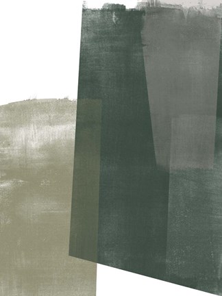 Framed Verdant Geometry I Print