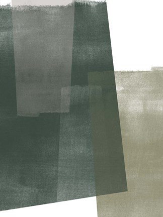 Framed Verdant Geometry II Print