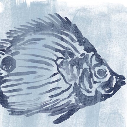 Framed Ocean Study II Print