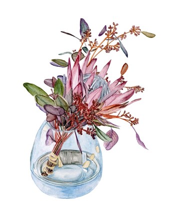 Framed Awaken Protea I Print