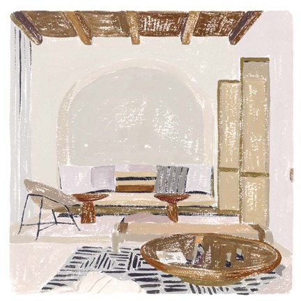 Framed Salty Breeze V Print