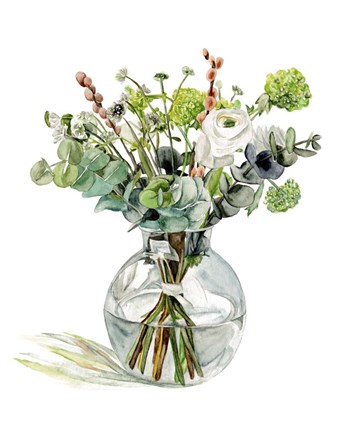 Framed Misty Dew II Print