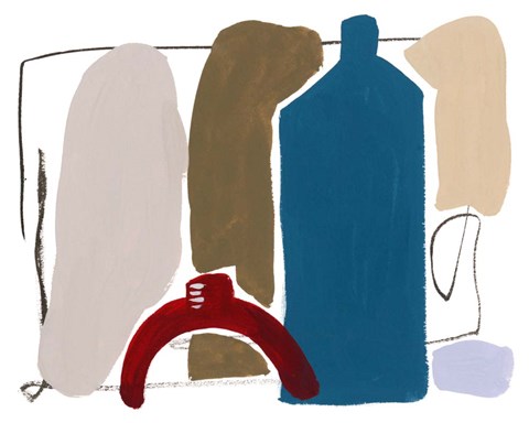 Framed Ceramic Vases I Print