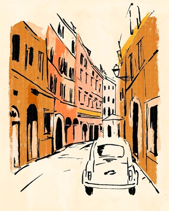 Framed Euro Voyage III Print