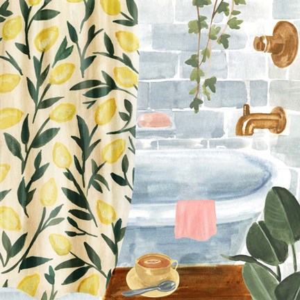 Framed Bath Retreat II Print