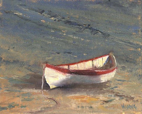 Framed Beached Boat II Print