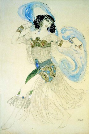 Framed Dance of the Seven Veils, 1908 Print