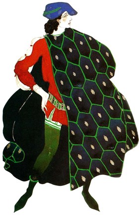 Framed Costume design for Gabriele d'Annunzio's Ballet The Martyrdom of St Sebastian, c1911 Print