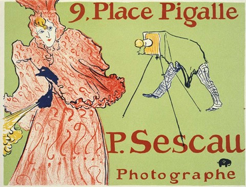 Framed 9, Place Pigalle, P. Sescau Photographe Print