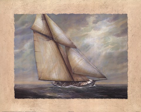 Framed Against the Wind Print