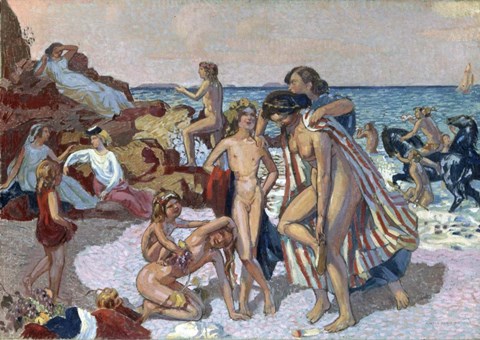 Framed Bacchus and Ariadne, 1907 Print