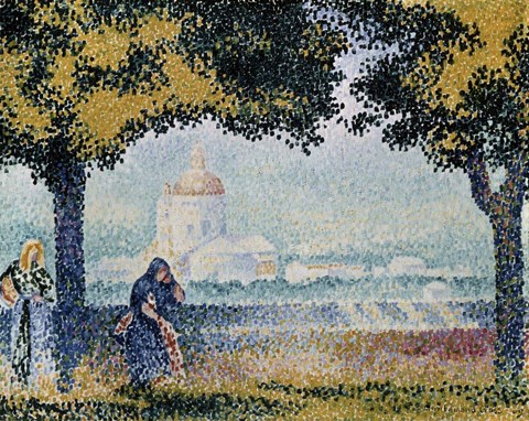 Framed Church of Santa Maria degli Angeli near Assisi, 1909 Print