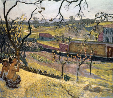 Framed Early Spring, Little Fauns, 1909 Print