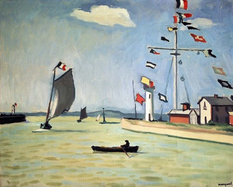 Framed Honfleur Harbour, c1911 Print