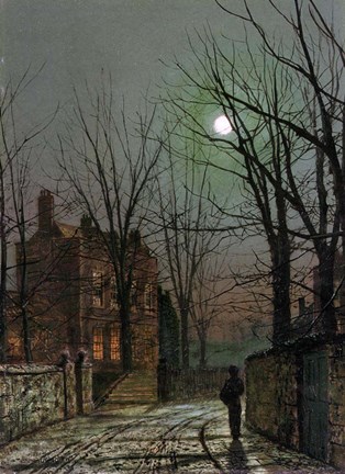 Framed By the Light of the Moon, 1882 Print