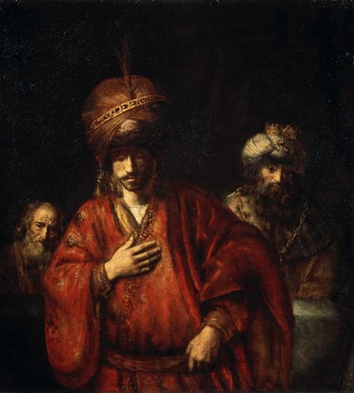 Framed Haman Recognizes His Fate (David and Uriah), 1665 Print