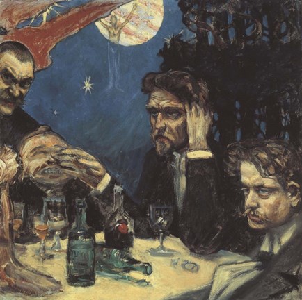 Framed Symposium, (Study) Right Jean Sibelius, 1894 Print
