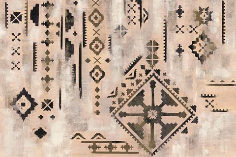 Framed Scandanavian Mood I Neutral Black Print