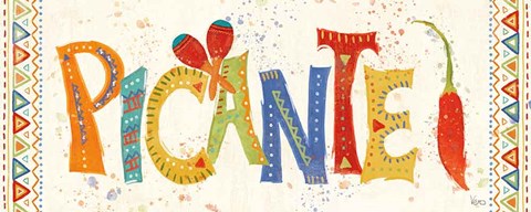 Framed Tex Mex Fiesta VIII Print