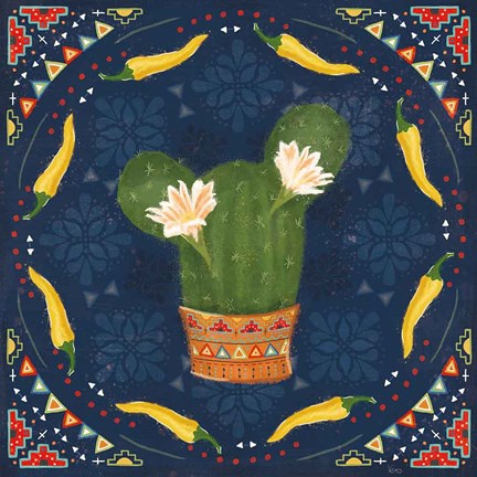 Framed Tex Mex Fiesta IV Dark Print