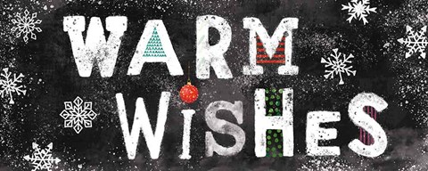 Framed Festive Forest IV Black Print