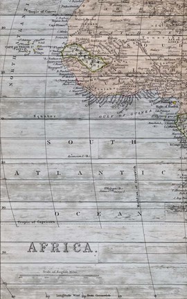 Framed Old Map Africa II Print
