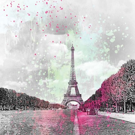 Framed Eiffel Tower III Print