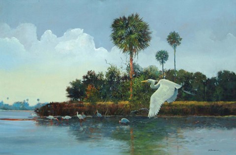 Framed Flying Low Print