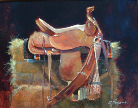 Framed Saddle Print
