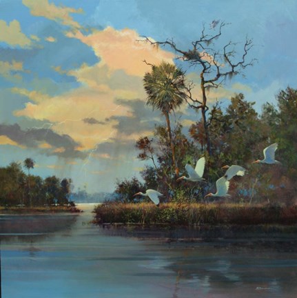 Framed Lightning Strike Print