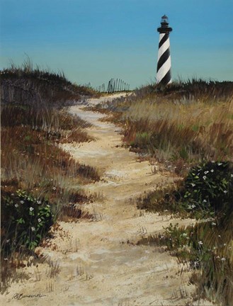 Framed Cape Hatteras Path Print