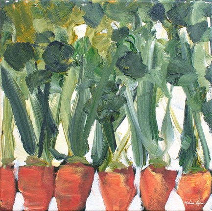 Framed Carrots Print