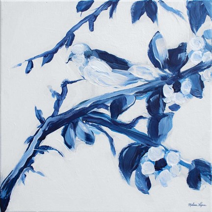 Framed Blue Bird III Print